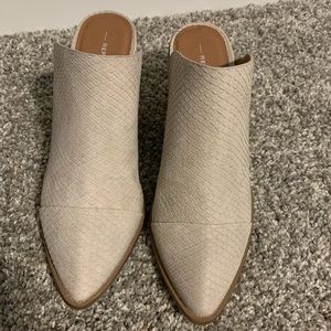 Open heel booties